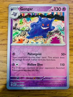 NEAR MINT! Gengar (094/165) Scarlet & Violet 151 Reverse Holo Pokemon Card! - Image 1