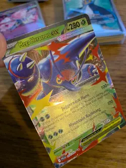 NM! Mega Heracross ex (004/094) Phantasmal Flames Double Ultra Rare Pokemon Card - Image 3