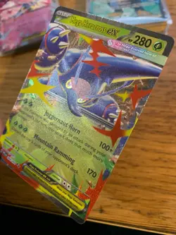 NM! Mega Heracross ex (004/094) Phantasmal Flames Double Ultra Rare Pokemon Card - Image 4