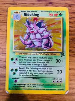 Nidoking (11/130) Holo Base Set 2 Pokemon Card! FAST & FREE P&P! - Image 2