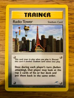 Radio Tower (95/105) Rare Neo Destiny Set Pokemon Card! FREE P&P! - Image 2
