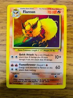 Flareon (10/110) Holo Legendary Collection Pokemon Card! FAST P&P! - Image 1