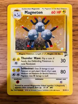 NEAR MINT! Magneton (9/130) Holo Base 2 Set Pokemon Card! FAST & FREE P&P! - Image 1