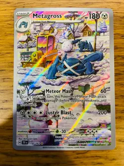 NEAR MINT! Metagross (178/162) Temporal Forces Illustration Rare Pokemon Card! - Image 1