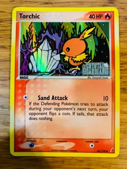 NM! Torchic (66/100) EX Crystal Guardians Stamped Reverse Holo Pokemon Card! - Image 1
