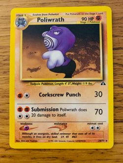 Poliwrath (28/75) Rare Neo Discovery Set Pokemon Card! FREE P&P! - Image 1