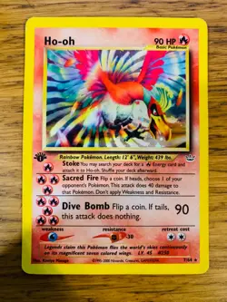 1st Edition Ho-oh (7/64) Holo Neo Revelation Set Pokemon Card! FREE P&P! - Image 1