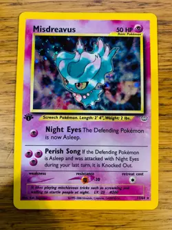 1st Edition Misdreavus (11/64) Holo Neo Revelation Set Pokemon Card! FREE P&P! - Image 1