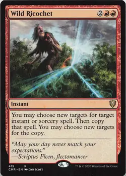 Wild Ricochet R Commander Legends 419 - LP MTG - Image 1