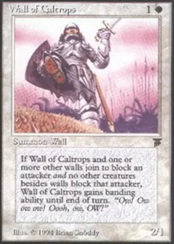 Wall of Caltrops ~ Damaged Legends MTG Magic UltimateMTG White Card - Image 1