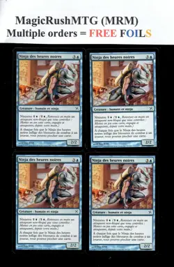 *MRM* FR/VF 4x Ninja des heures noires (Ninja of the Deep Hours) MTG BOK - Image 1