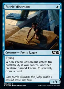 MRM FR/VF 4x Sc?l?rate f?rie - Faerie Miscreant MTG magic M10+ - Image 1