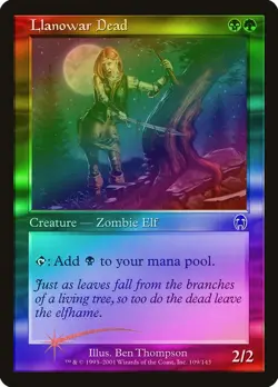 Llanowar Dead FOIL Apocalypse NM Black Green Common MAGIC MTG CARD ABUGames - Image 1