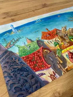 Rishadan Port Playmat MAGIC MTG Tappetino porto di rishada High Quality New - Image 3