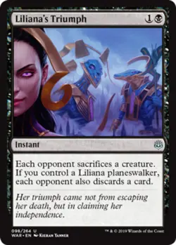 x4 Liliana's Triumph MTG War of the Spark U M/NM, English - Image 1