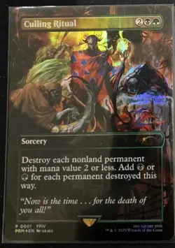 MTG FINAL FANTASY Foil Culling Ritual WPN Promo (NM) - Image 1