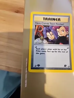 1st Edition Here Comes Team Rocket 15/82 Pokemon Card Holo Trainer - Image 5