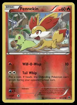 Pokemon Tcg Fennekin [Reverse Holo] #10 Pokemon Fates Collide NM - Image 1