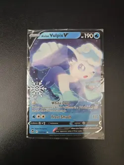 Pokemon Tcg Alolan Vulpix V [Snowflake Stamp] #33 Pokemon Silver Tempest Sealed - Image 1