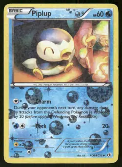 Pokemon Tcg Piplup #RC6 Pokemon Legendary Treasures LP - Image 1