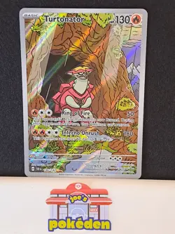 146/142 Turtonator : Illustration Rare Holo : Stellar Crown : Pokemon TCG NM/MT - Image 1