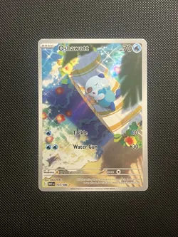 Pokemon TCG White Flare Oshawott Illustration Rare Card 105/86 English - Image 1