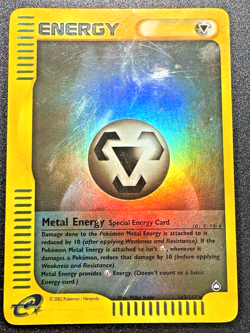 Metal Energy 143/147 Aquapolis Pokemon Card Reverse Holo Foil Rare HP - Image 1