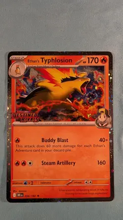 Pokemon TCG Ethan's Typhlosion 34/182 Destined Rivals Stamped Promo - Image 2