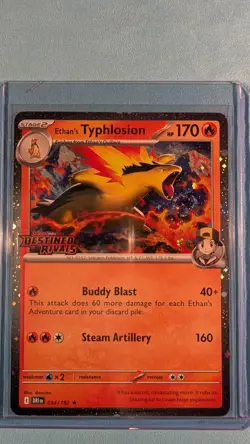 Pokemon TCG Ethan's Typhlosion 34/182 Destined Rivals Stamped Promo - Image 4