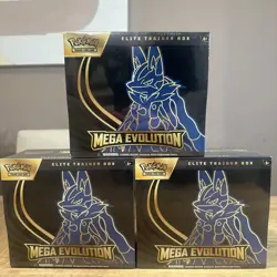 Pokemon TCG Mega Evolution Lucario Elite Trainer Box ETB SEALED - Image 1