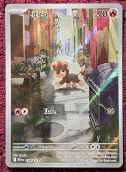 Pokemon TCG Litleo Full Art 139/132 Mega Evolution Secret Rare Near Mint - Image 1