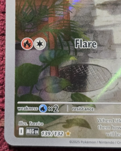 Pokemon TCG Litleo Full Art 139/132 Mega Evolution Secret Rare Near Mint - Image 5