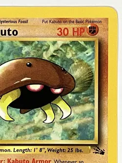 Kabuto NM 50/62 1st Edition Fossil Pokemon TCG Regular - Image 4