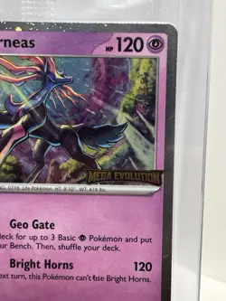 Xerneas Ex Mega Evolution Stamp Promo Pokemon Card GameStop Exclusive - Image 2