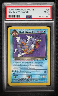 Dark Gyarados Pokemon Team Rocket PSA 9 MINT 2000 - Image 1