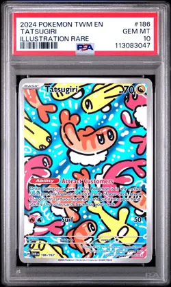 PSA 10 Tatsugiri Pokemon Illustration Rare Twilight Masquerade 186/167 - Image 1