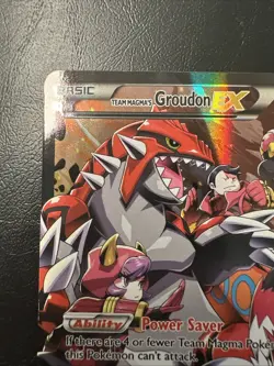 Pokemon TCG Full Art Ultra Rare Holo Groudon Ex Team Magmas 2015 NM F - Image 2