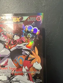 Pokemon TCG Full Art Ultra Rare Holo Groudon Ex Team Magmas 2015 NM F - Image 3