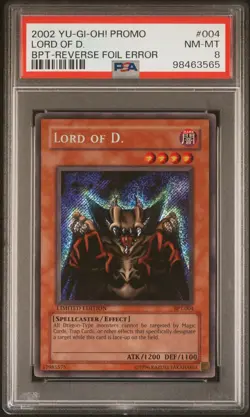 Yu-Gi-Oh! - Collector's Tins Lord of D. 2002 BPT-004 Limited Edition PSA 8 - Image 1