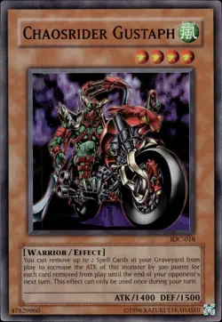 Chaosrider Gustaph - Super Rare IOC-018 - LP - YuGiOh - Image 1