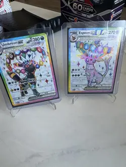 Umbreon 176 & Espeon 175 Promo Cards Prismatic Evolutions NM - Image 1