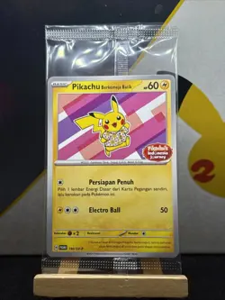 Pokemon Berkemeja Flower pink Promo Pikachu's Indonesia journey Card 190/SV-P - Image 1