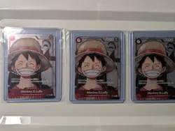 Monkey D Luffy P-001 One Piece Premium Collection 25th Promo LP English x3 cards - Image 1