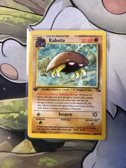 First Edition Kabuto Fossil Common #50/62 Pokemon Trading Card Game - Image 2