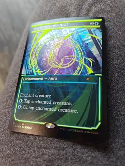 MTG Freed From the Real Neon Yellow Foil Card Secret Lair NM - Image 1