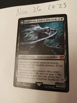 Sephiroth Fabled Soldier Magic the Gathering Card, Final Fantasy NM - Image 4