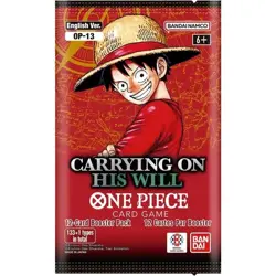 One Piece Card Game OP-13 Carrying On His Will English Booster Pack - Image 1