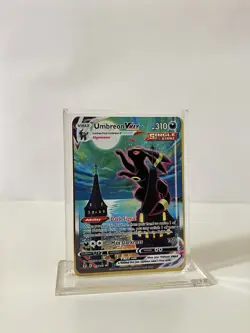 Umbreon Pokemon Gold Metal Card Collectible Gift/Fan Art - Image 1