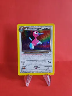 Pokemon Karte/card - Dunkles Porygon2 8/105 Neo Destiny Holo Swirl VG-Excellent - Image 1