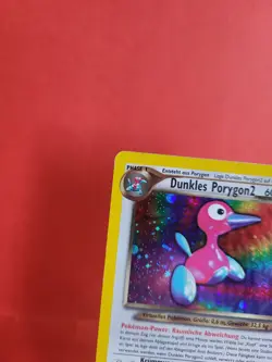 Pokemon Karte/card - Dunkles Porygon2 8/105 Neo Destiny Holo Swirl VG-Excellent - Image 2